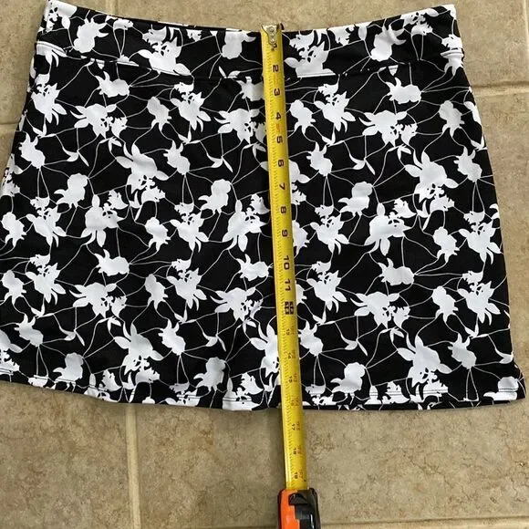 Skorts byTranquility by Colorado Clothing Black/White Floral  Size XL - Picture 6 of 8